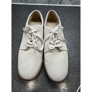 Polo Ralph Lauren Ivory Big Boys Size 6‎ Suede Oxford Shoes Preppy